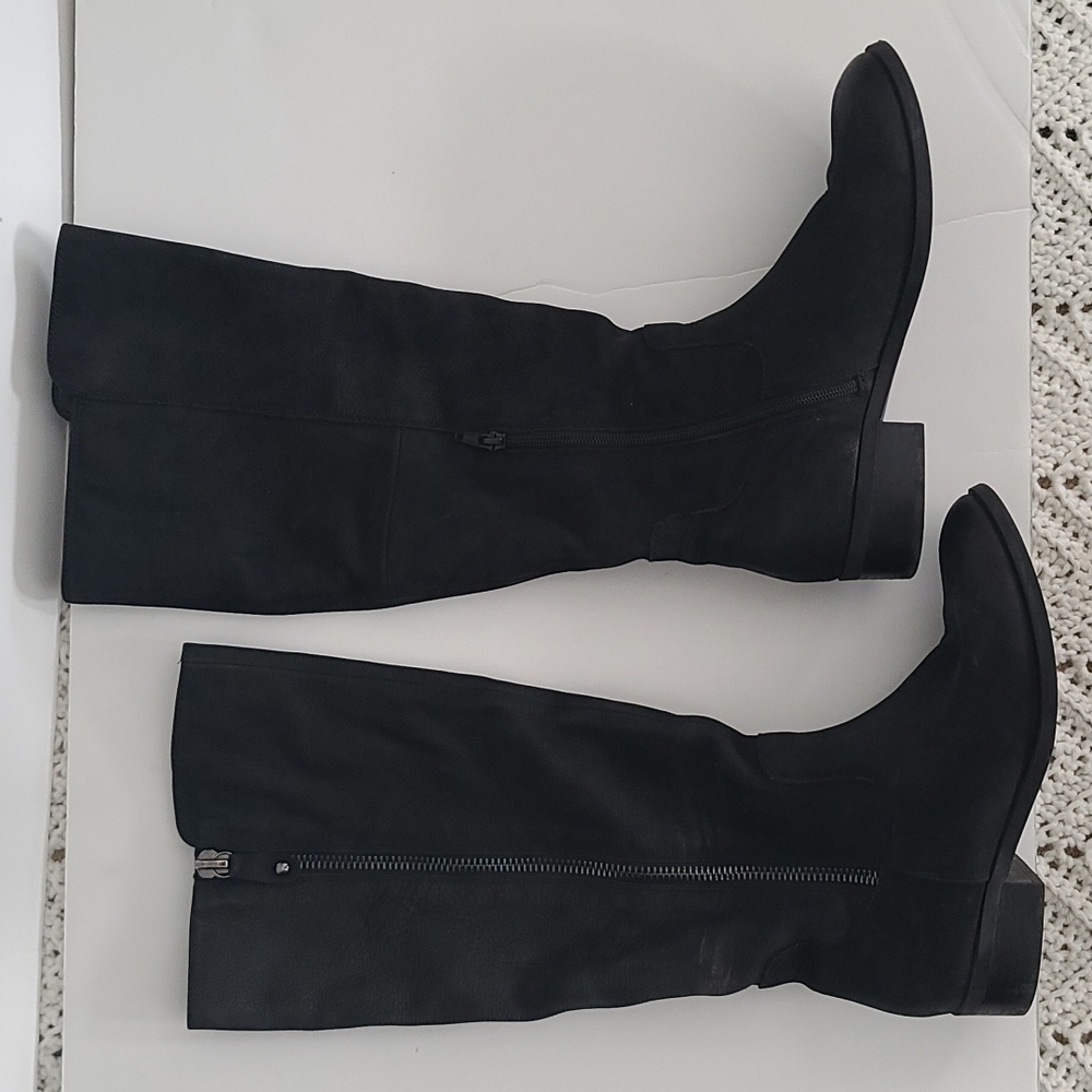Aldo black leather boots size 8.5
